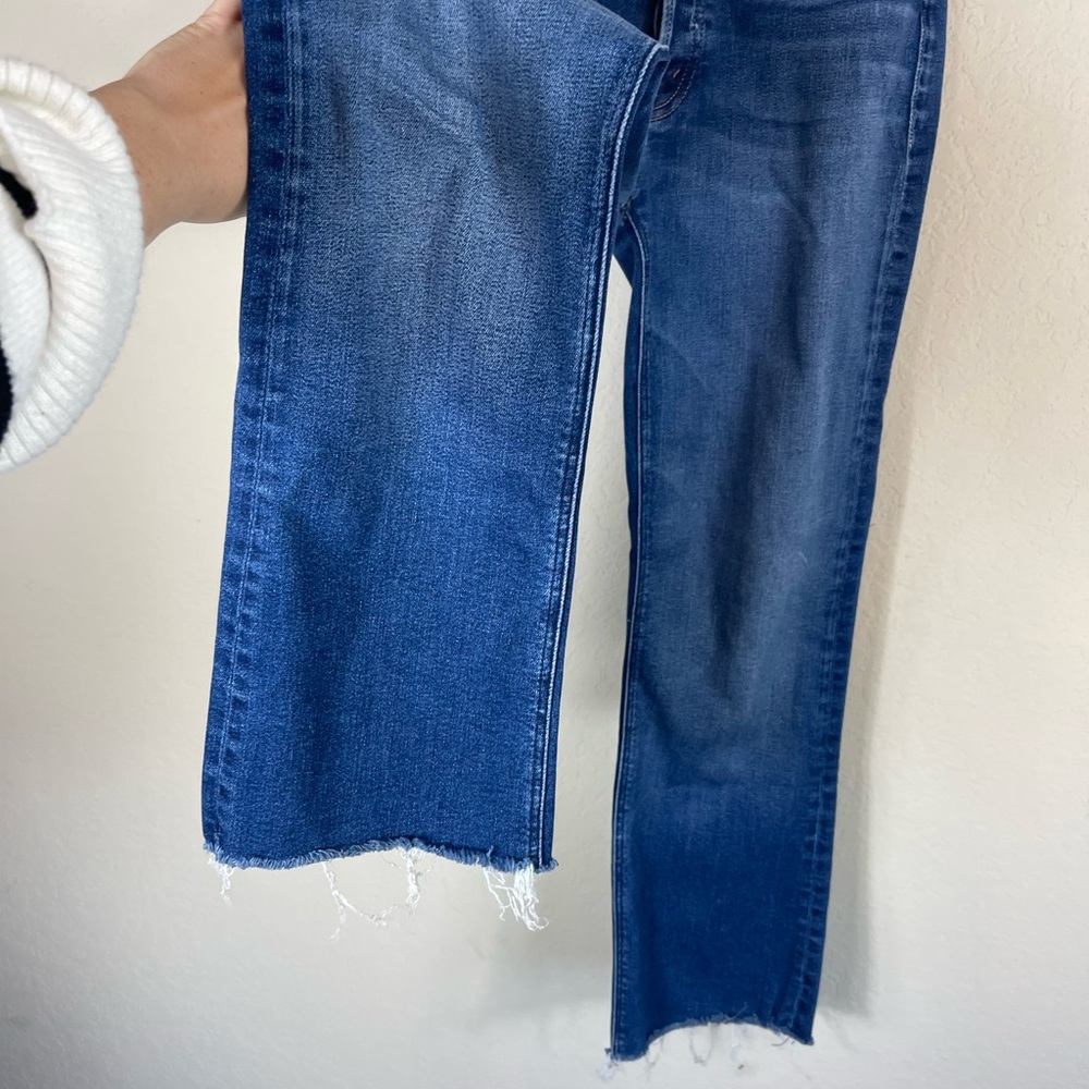 MOTHER The Tripper Ankle Fray Change Is In The Air Jeans Size 26 - Picture 6 of 13